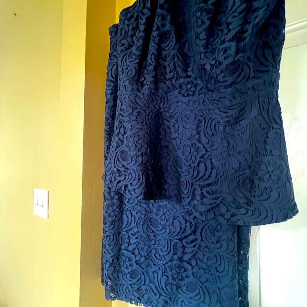 Elegant Navy Lace 2pc set